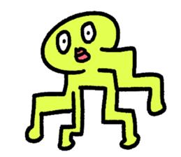 Colorful round faces sticker #10855967