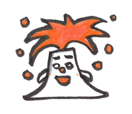 Man of explosion volcano sticker #10856051