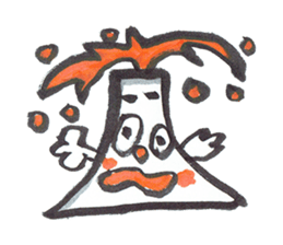 Man of explosion volcano sticker #10856053