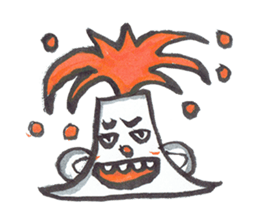 Man of explosion volcano sticker #10856055
