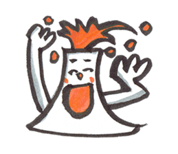 Man of explosion volcano sticker #10856063