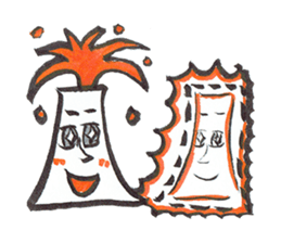 Man of explosion volcano sticker #10856066