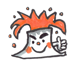 Man of explosion volcano sticker #10856068