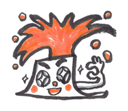 Man of explosion volcano sticker #10856070