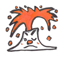 Man of explosion volcano sticker #10856074