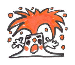 Man of explosion volcano sticker #10856075