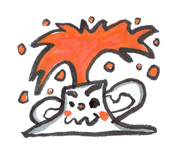 Man of explosion volcano sticker #10856078