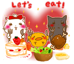 Cute Marshmallow cat sticker #10856214