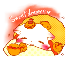 Cute Marshmallow cat sticker #10856222