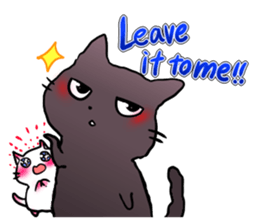 Cute Marshmallow cat sticker #10856225