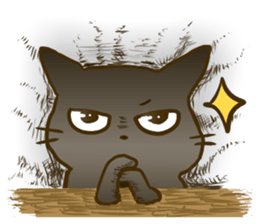 Cute Marshmallow cat sticker #10856226