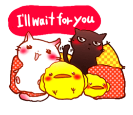 Cute Marshmallow cat sticker #10856229