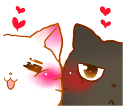Cute Marshmallow cat sticker #10856231