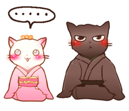 Cute Marshmallow cat sticker #10856233
