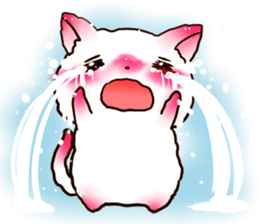 Cute Marshmallow cat sticker #10856237