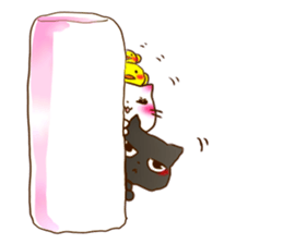 Cute Marshmallow cat sticker #10856239