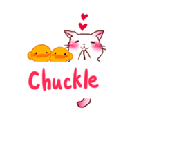Cute Marshmallow cat sticker #10856241