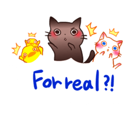Cute Marshmallow cat sticker #10856242