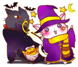 Cute Marshmallow cat sticker #10856245