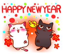 Cute Marshmallow cat sticker #10856247