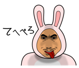 Super Rabbit Man sticker #10856279