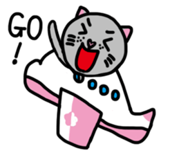Cat Mars sticker #10856479