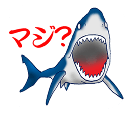 Everyday Conversation with shark,etc. sticker #10856649