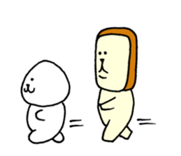 Rice balls and bread sticker #10857083