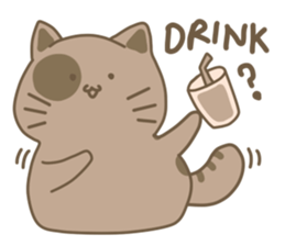 Daily Life of A Fat Cat sticker #10859030
