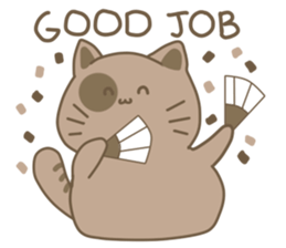 Daily Life of A Fat Cat sticker #10859031