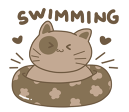 Daily Life of A Fat Cat sticker #10859036