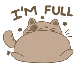 Daily Life of A Fat Cat sticker #10859041