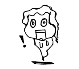 I am a ghost cute. My name is Ian sticker #10860107