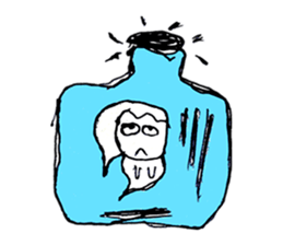 I am a ghost cute. My name is Ian sticker #10860112