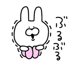 Loosely cute rabbit sticker #10860144