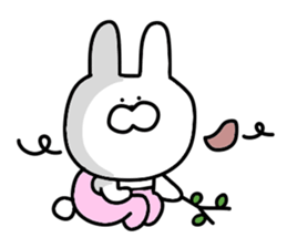 Loosely cute rabbit sticker #10860146