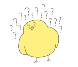 yellow round bird sticker sticker #10860783