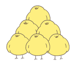 yellow round bird sticker sticker #10860807