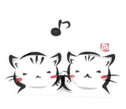 "kanji" cat sticker #10861709