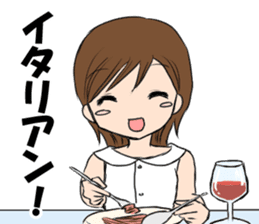 "Eri & Yu"s Let's drink together. sticker #10862986