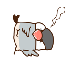 The java sparrow. sticker #10863086