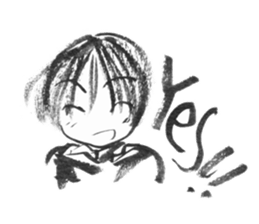 I want to say "yes" to you. sticker #10864322