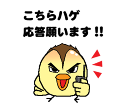 Bald bird three brothers 3 sticker #10864528