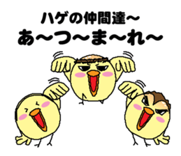 Bald bird three brothers 3 sticker #10864529