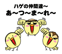 Bald bird three brothers 3 sticker #10864529