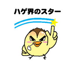 Bald bird three brothers 3 sticker #10864542