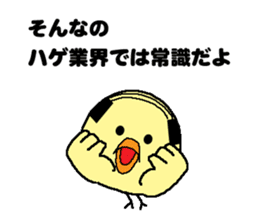 Bald bird three brothers 3 sticker #10864546
