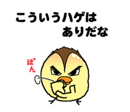 Bald bird three brothers 3 sticker #10864555
