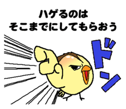 Bald bird three brothers 3 sticker #10864559