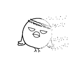 Bald bird three brothers 3 sticker #10864567